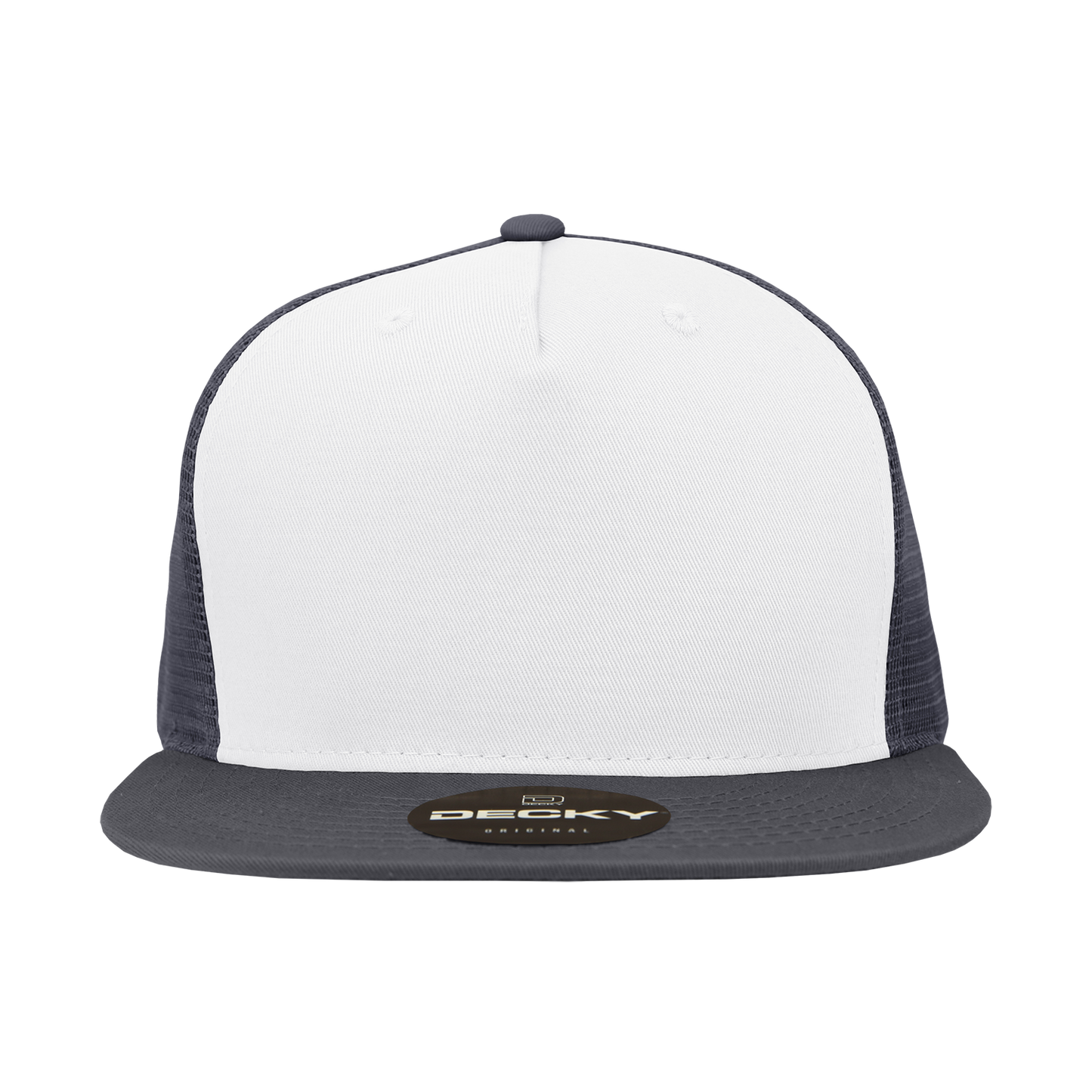 Decky 1040 5 Panel High Profile Structured Cotton Blend Trucker Hat
