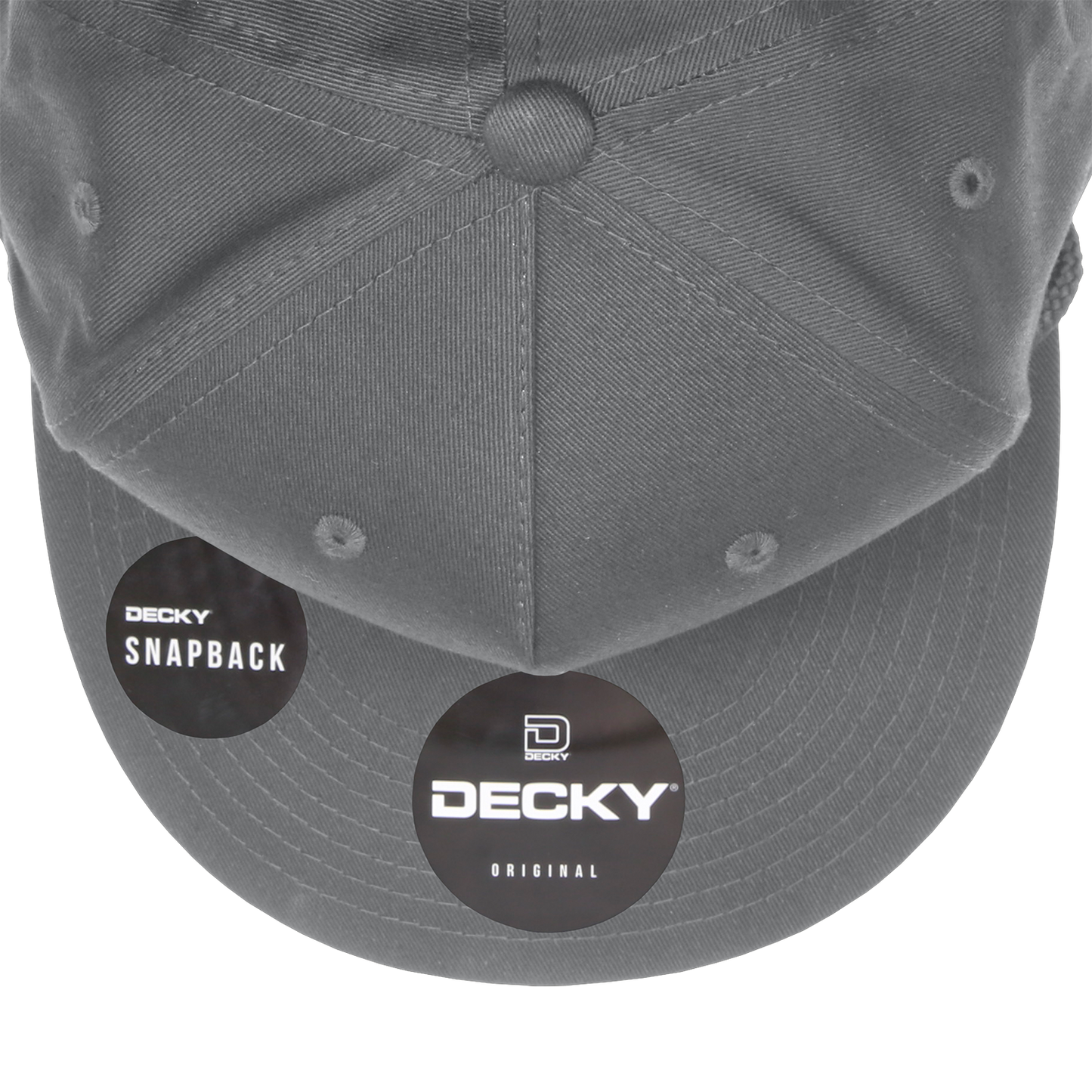 Decky 1041 Classic Flat Bill Golf Hat with Rope, Snapback