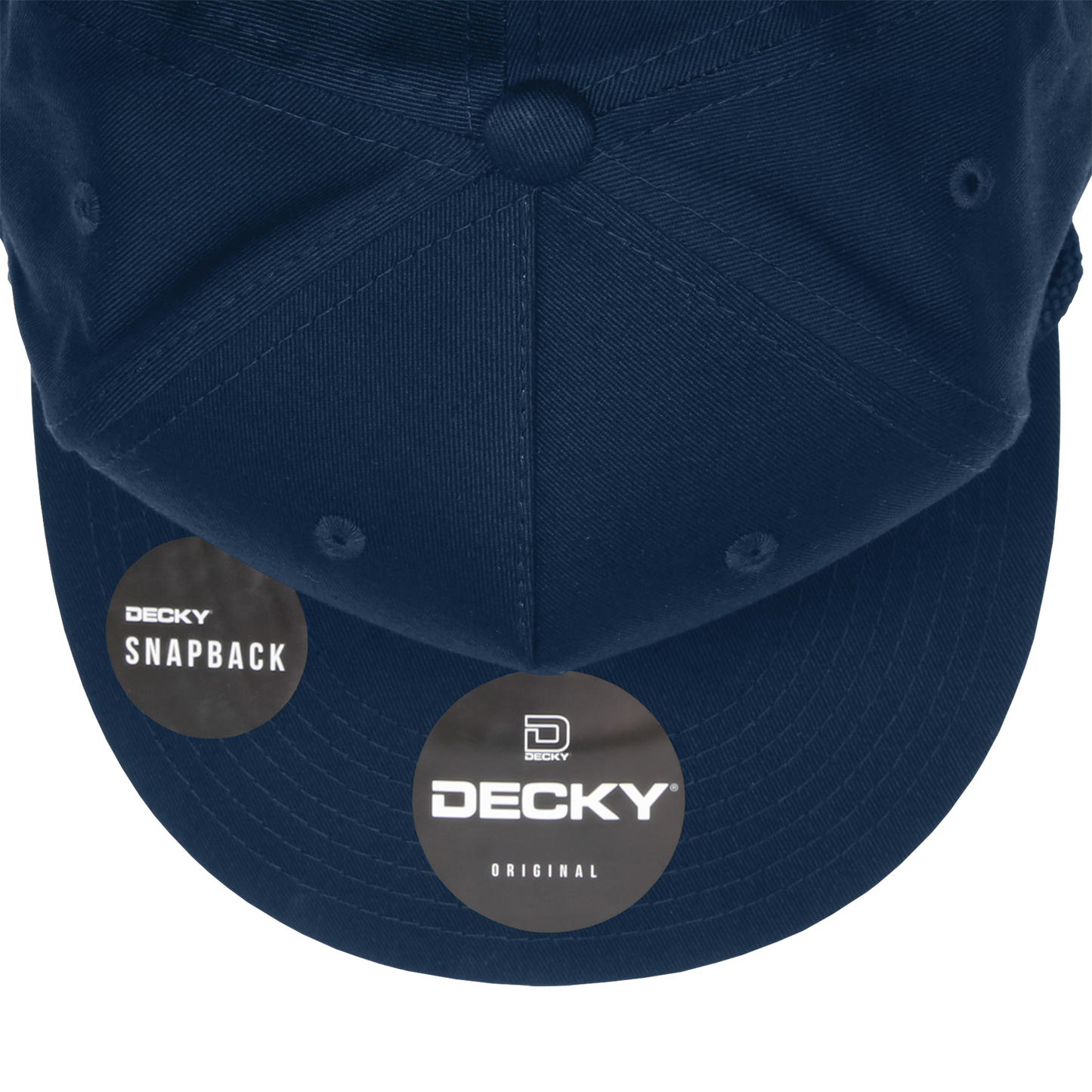 Decky 1041 Classic Flat Bill Golf Hat with Rope, Snapback