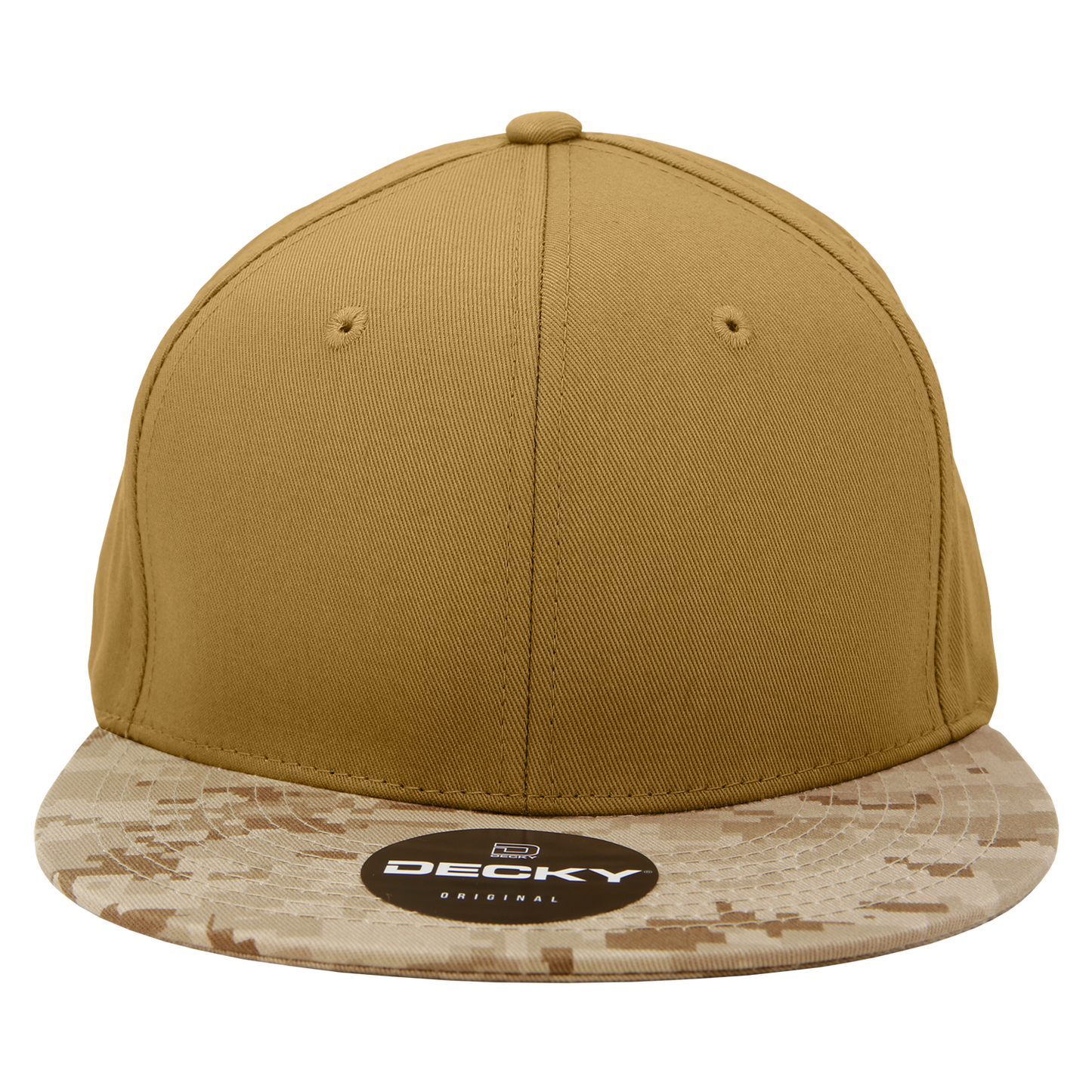 Decky 1047 Digital Camo Snapback Hat, 6 Panel Camouflage Flat Bill Cap
