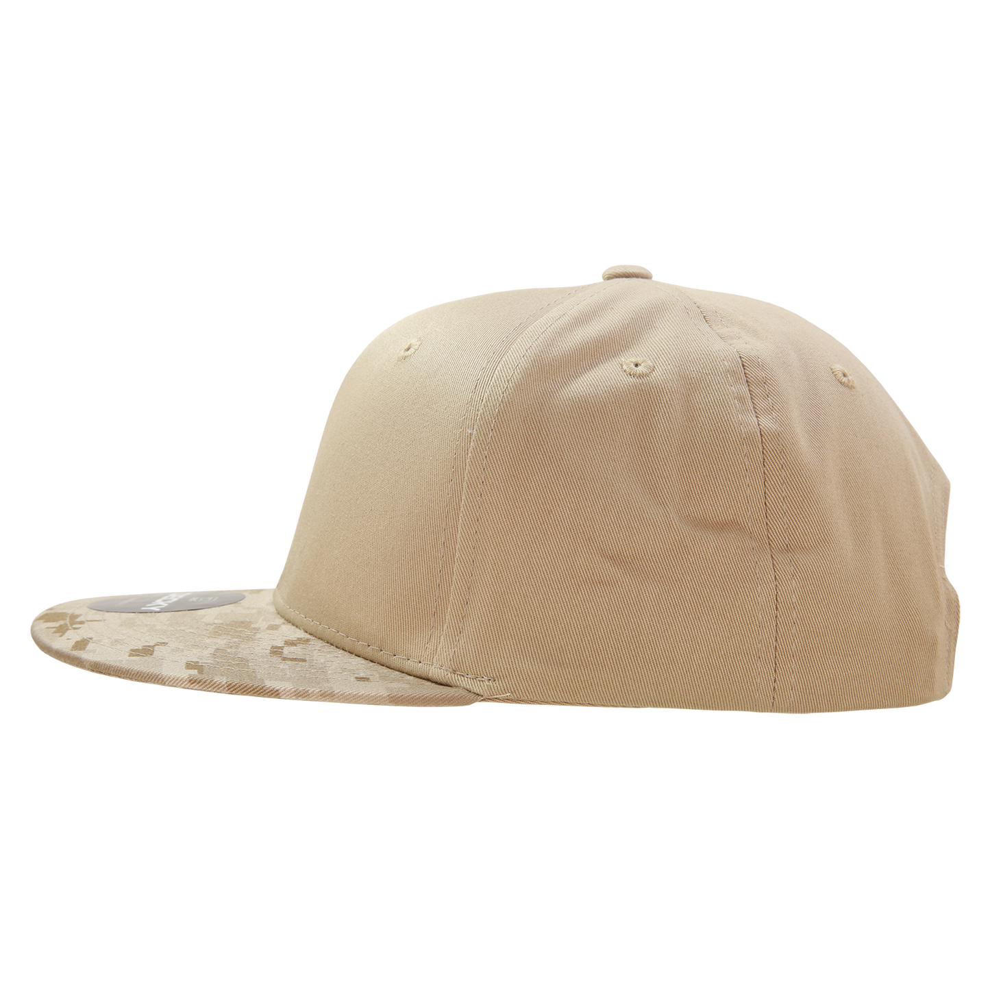 Decky 1047 Digital Camo Snapback Hat, 6 Panel Camouflage Flat Bill Cap