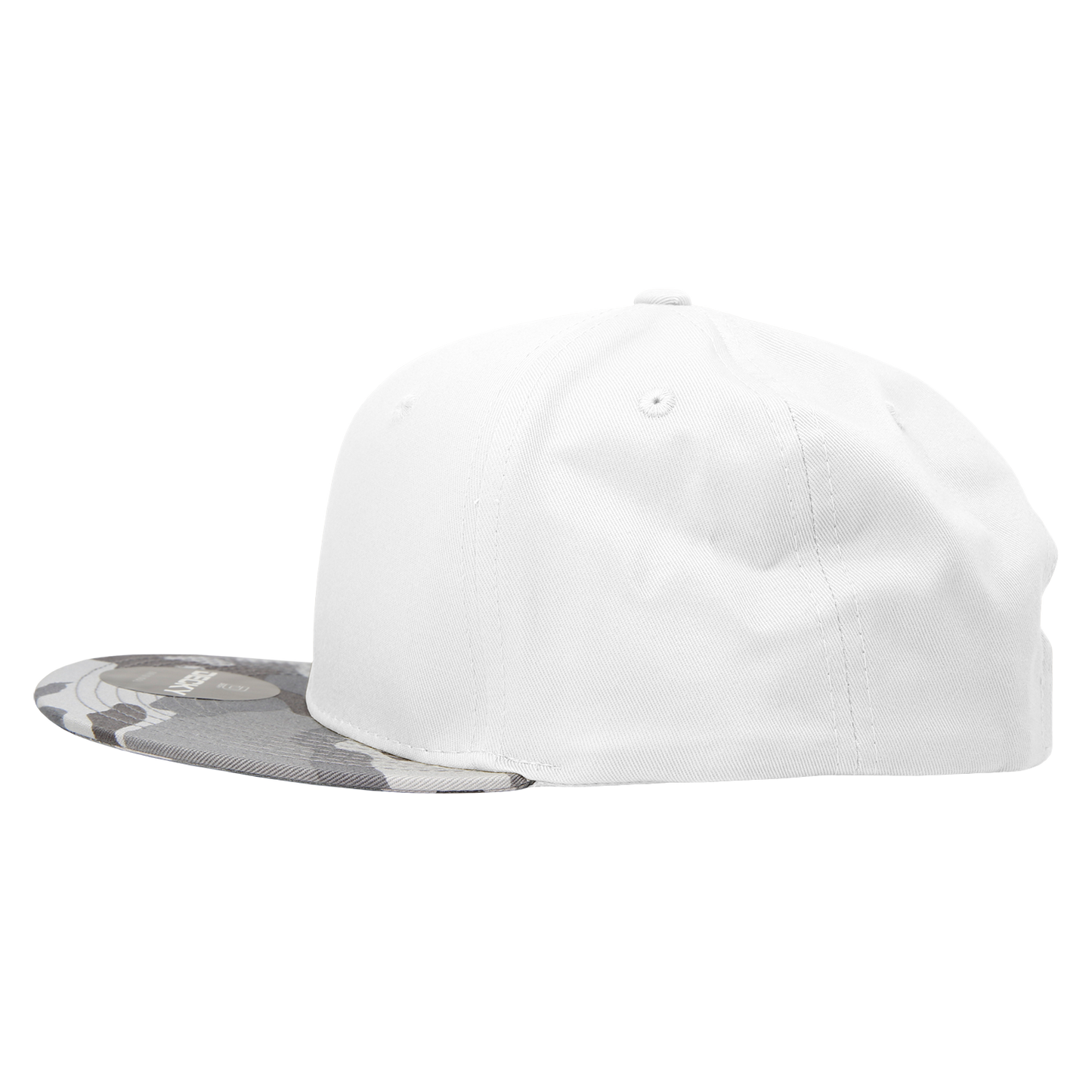 Decky 1047 Digital Camo Snapback Hat, 6 Panel Camouflage Flat Bill Cap