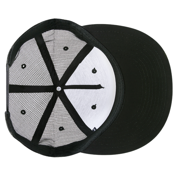 Decky 1063 5 Panel Trucker Cap, Snapback Flat Bill Hat