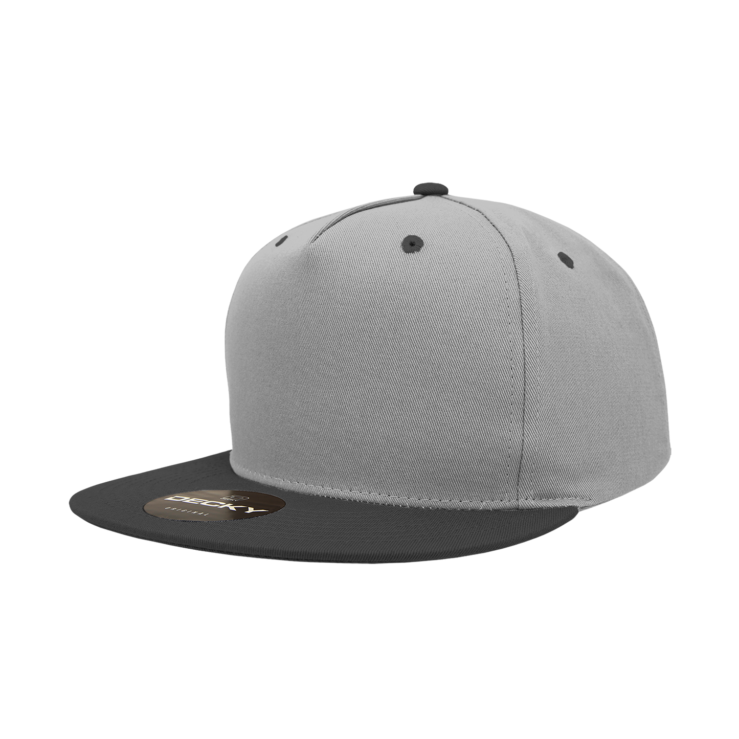 Decky 1064 5 Panel Flat Bill, Cotton Snapback Hat