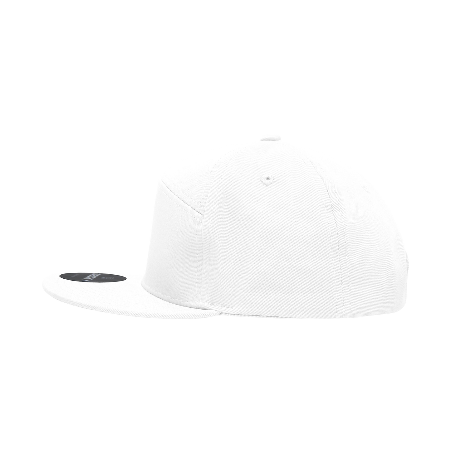 Decky 1098 7 Panel Flat Bill Hat, Snapback, 7 Panel High Profile Structured Cap