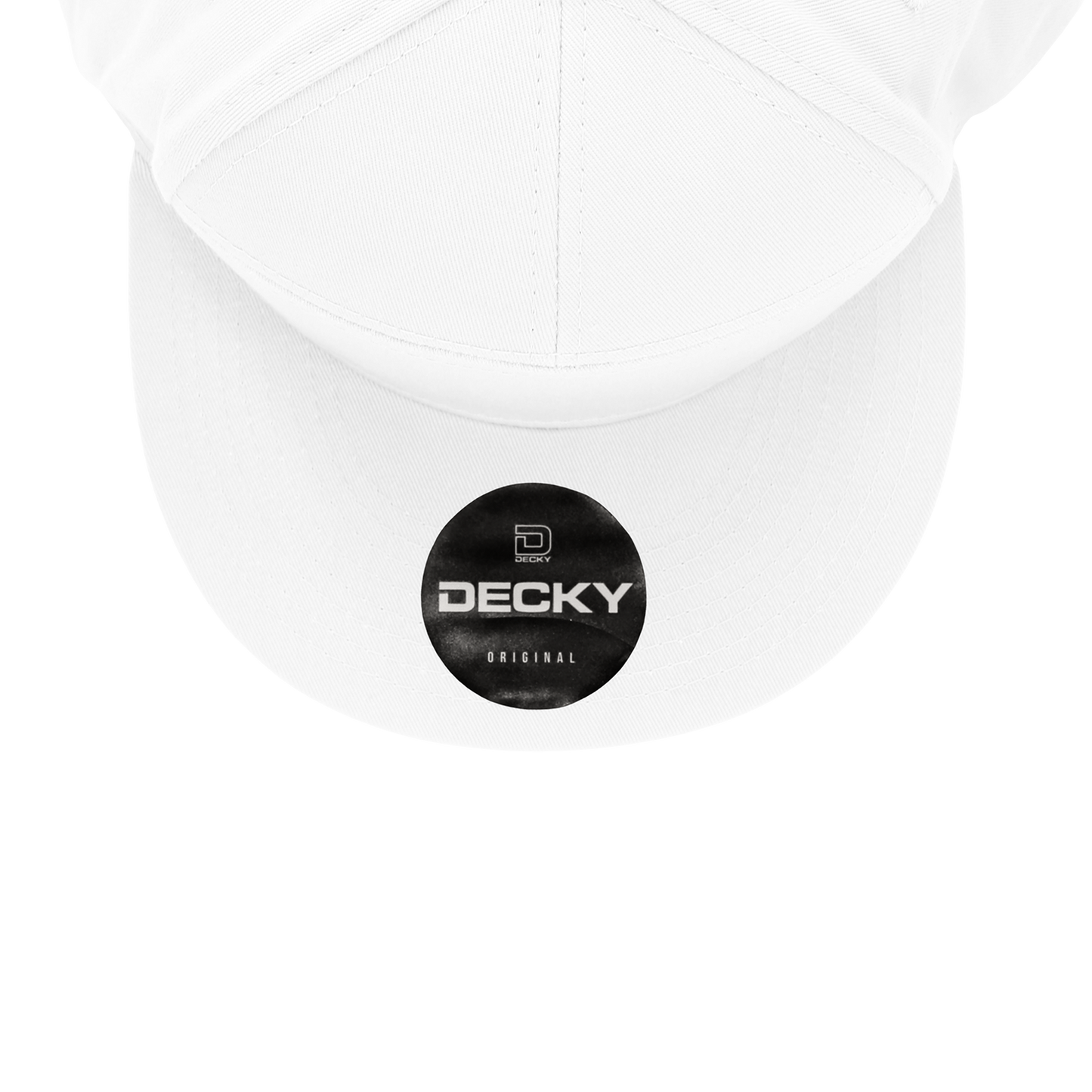 Decky 1098 7 Panel Flat Bill Hat, Snapback, 7 Panel High Profile Structured Cap