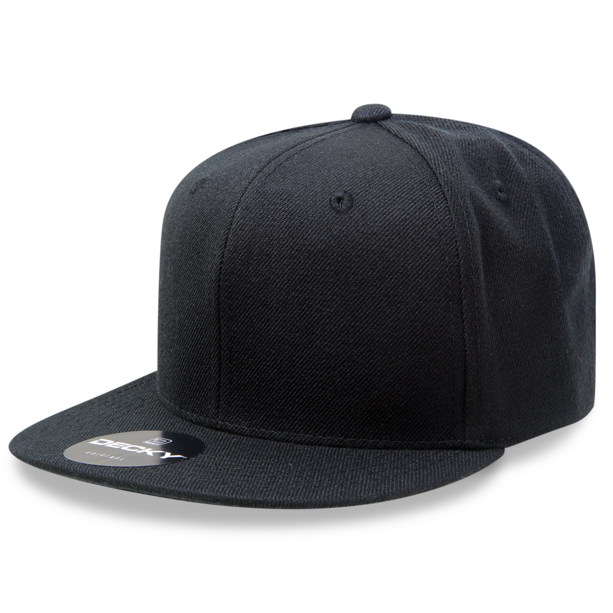 Decky SuperValue Blank Snapback Hat, Flat Bill, Bulk Snapback Hats, Wholesale Snapback Hats in Bulk, Bulk Flat Bill Caps