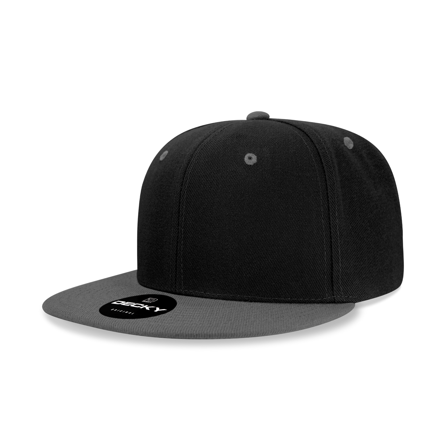 Decky 6020 High Profile 6 Panel Snapback, Flat Bill Hat