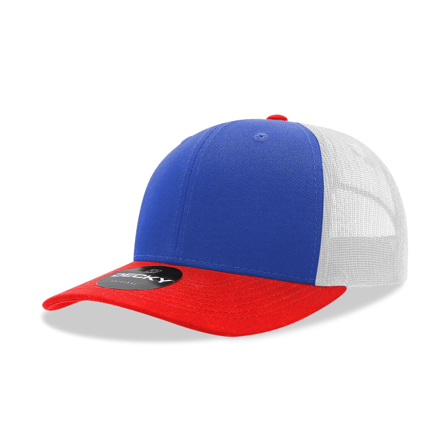 Decky 6021 - Classic Trucker Hat, 6 Panel Mid Profile Trucker Cap (Colors 2 of 2)