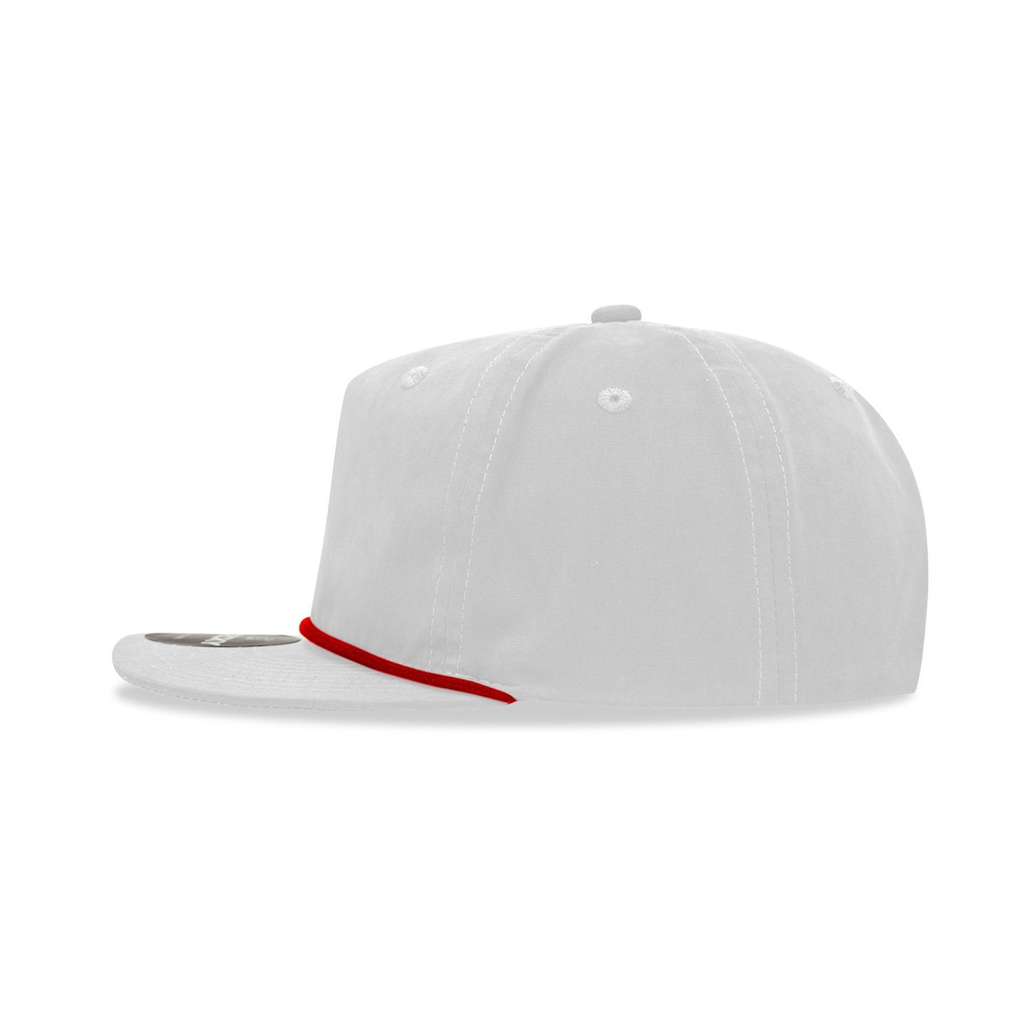 Decky 6032 - Classic Rope Cap, 5 Panel Flat Bill Hat, Snapback