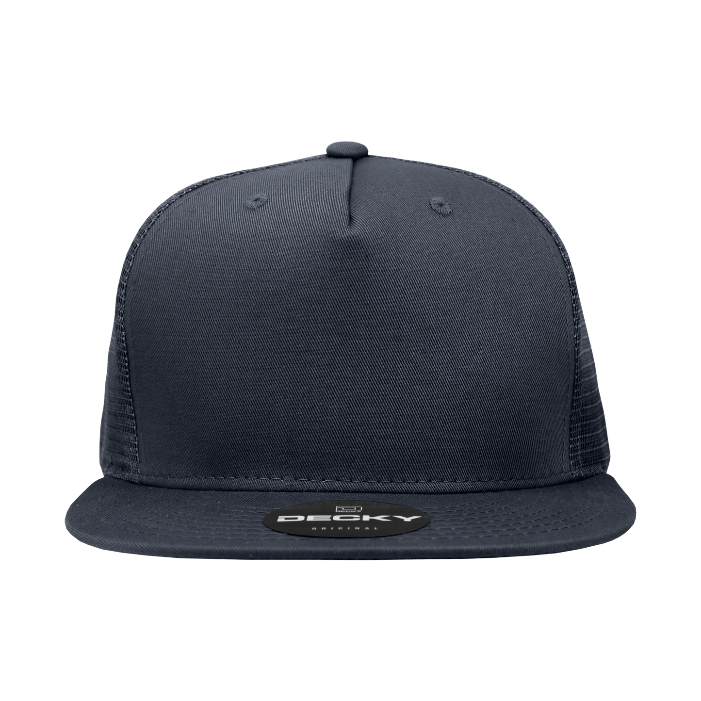 Decky 1040 5 Panel High Profile Structured Cotton Blend Trucker Hat