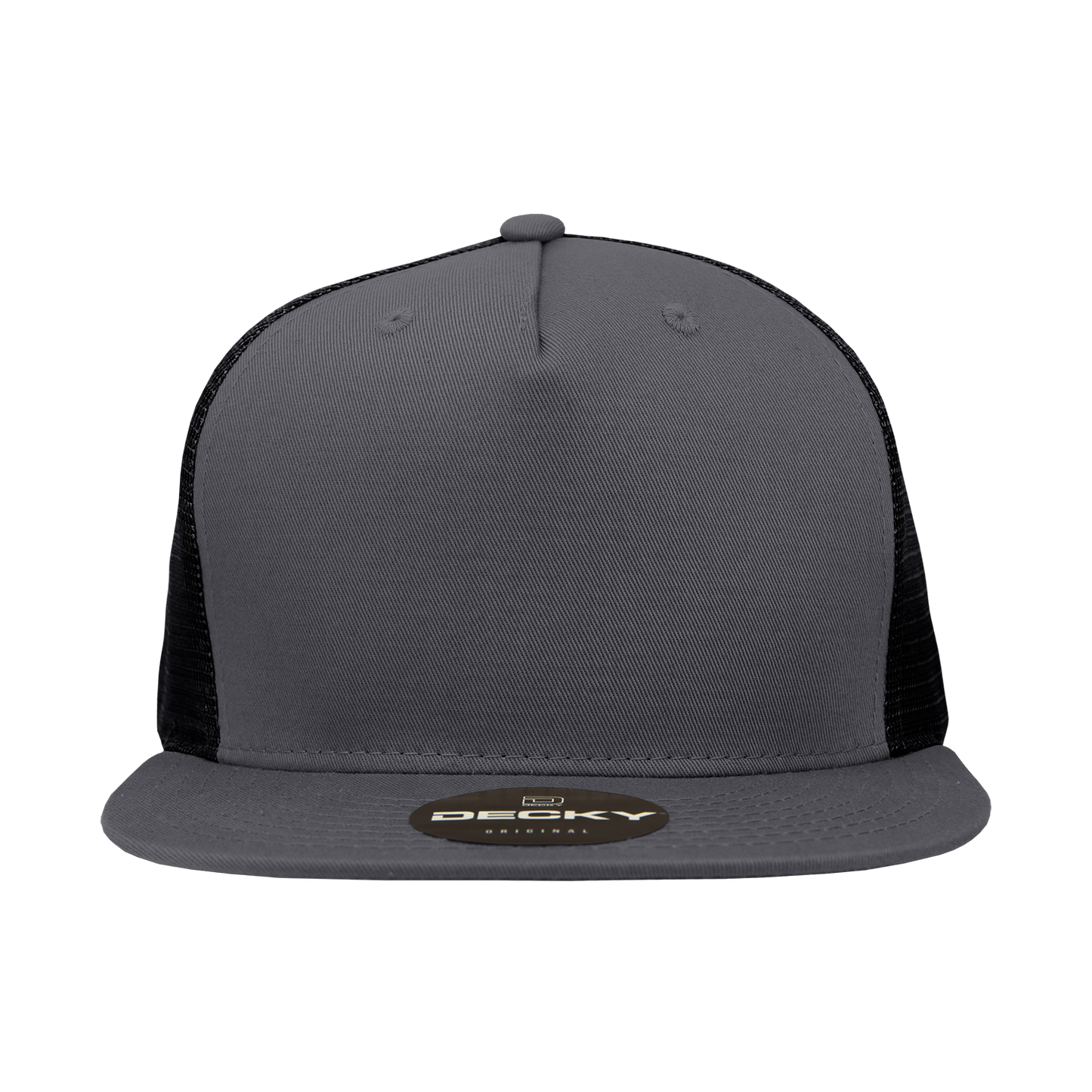 Decky 1040 5 Panel High Profile Structured Cotton Blend Trucker Hat