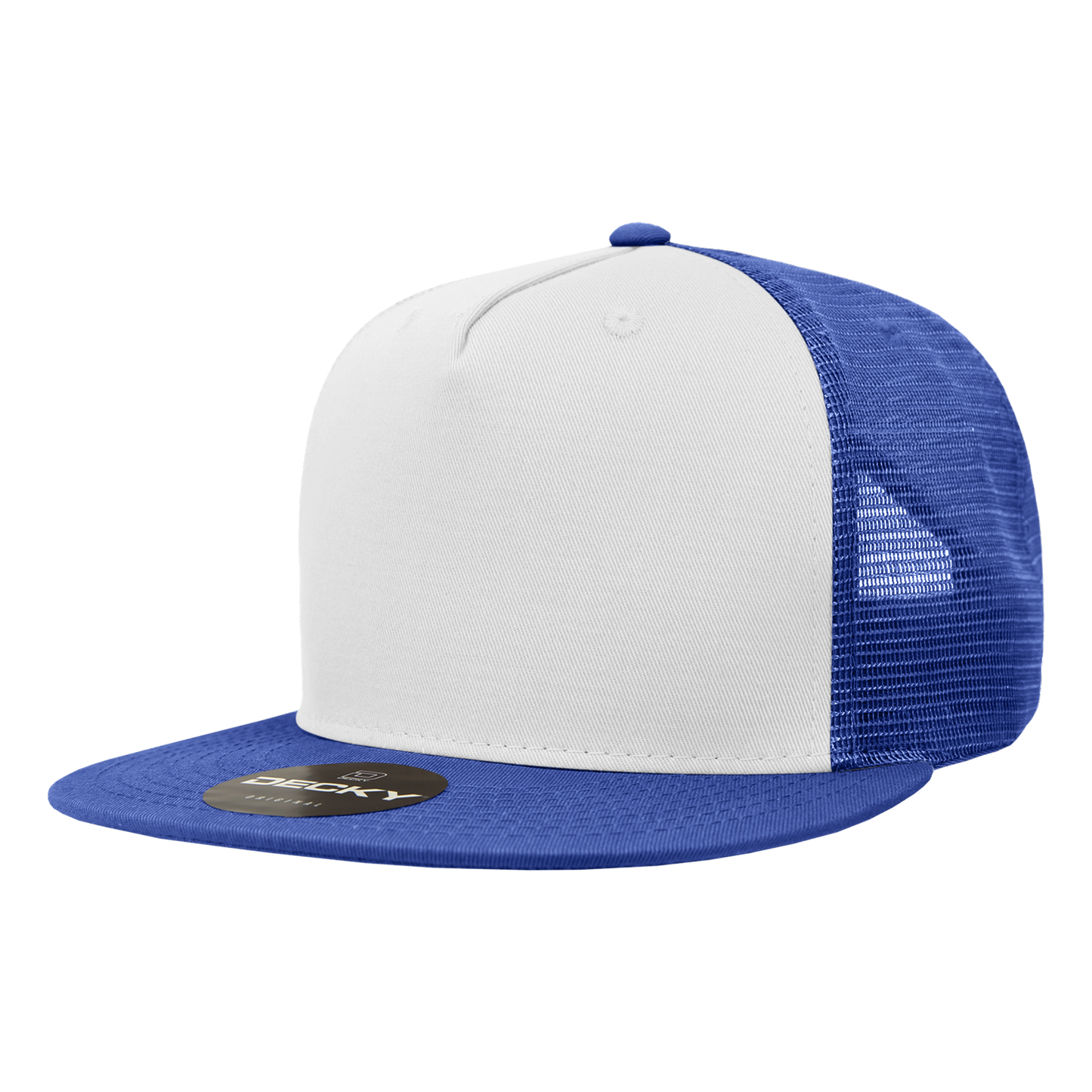 Decky 1040 5 Panel High Profile Structured Cotton Blend Trucker Hat