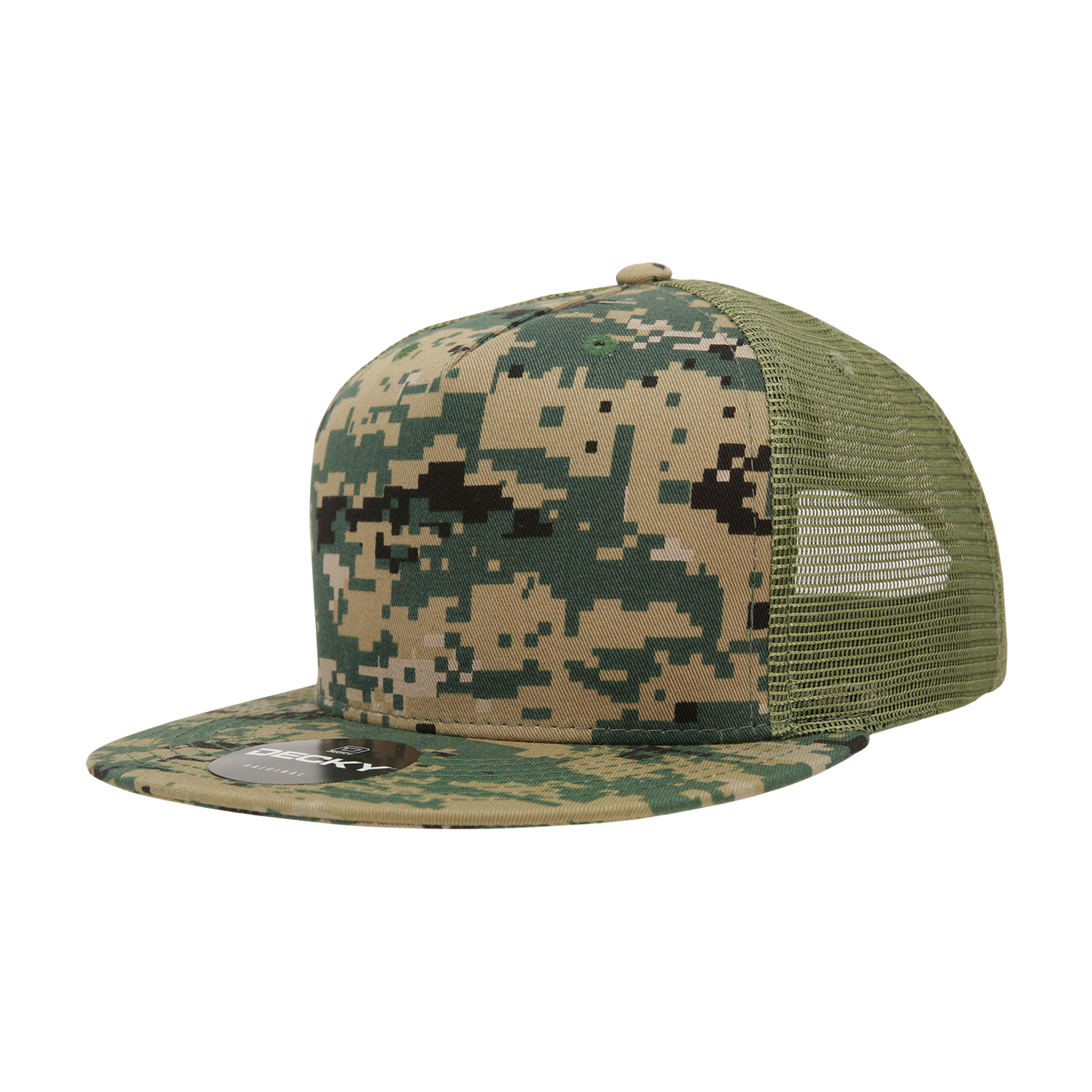 Decky 1040 5 Panel High Profile Structured Cotton Blend Trucker Hat