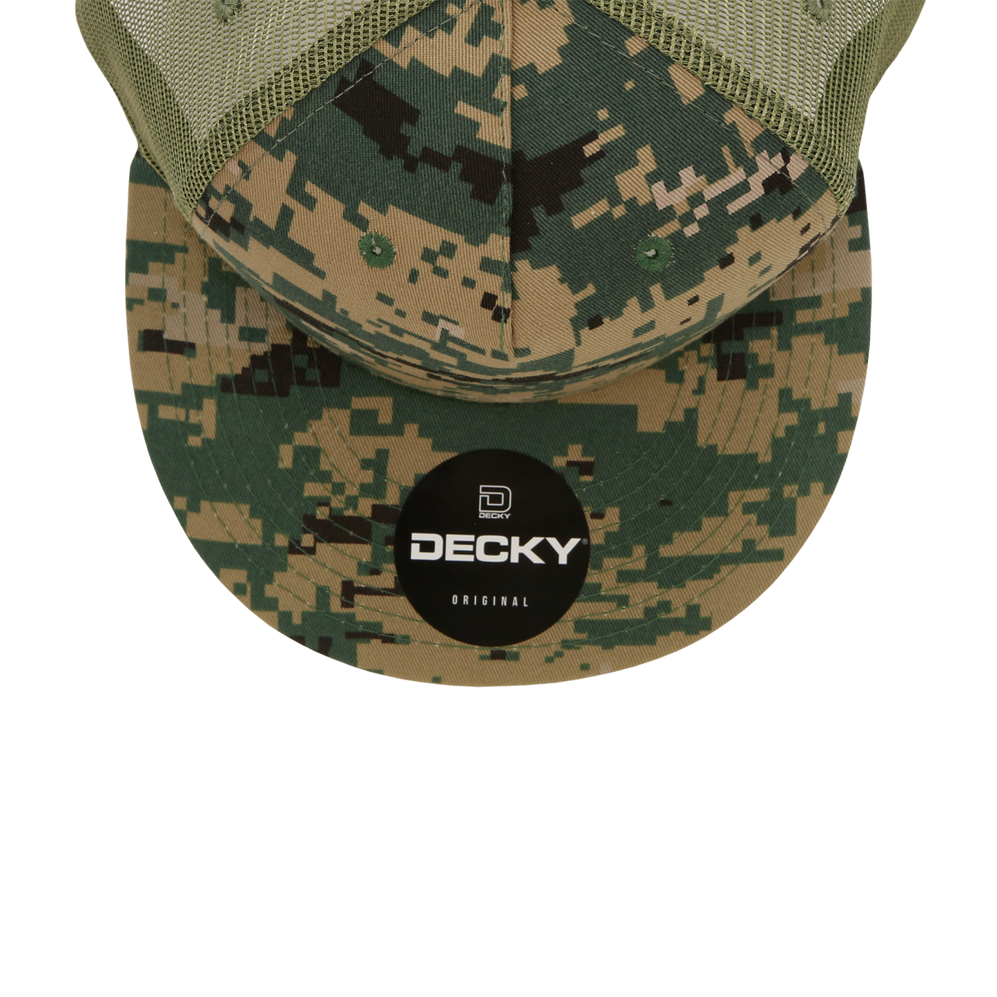 Decky 1040 5 Panel High Profile Structured Cotton Blend Trucker Hat