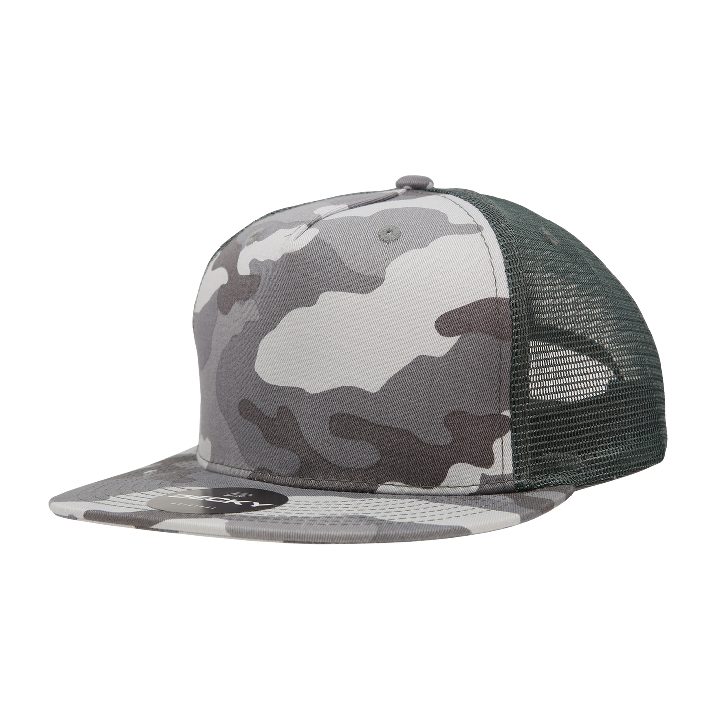 Decky 1040 5 Panel High Profile Structured Cotton Blend Trucker Hat