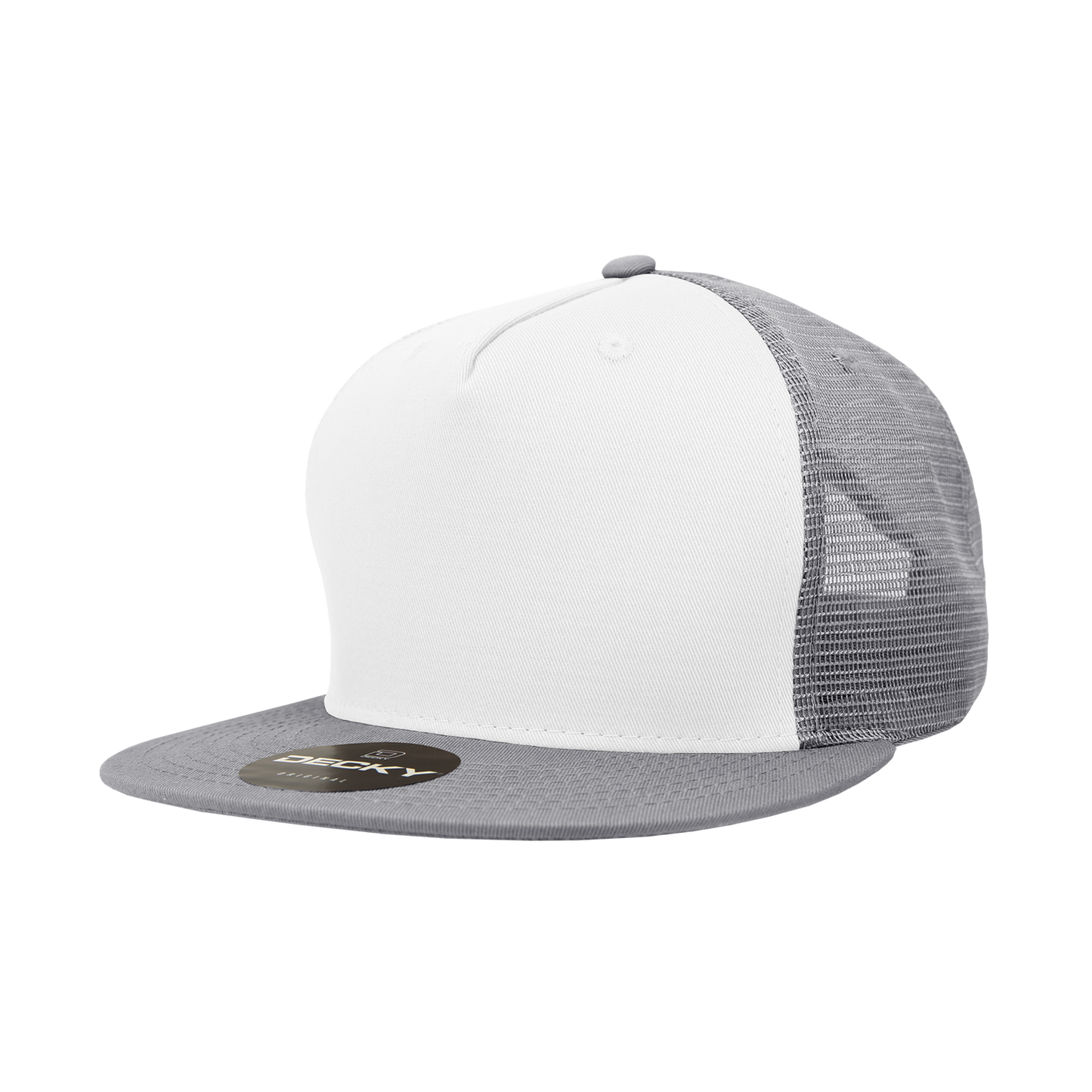 Decky 1040 5 Panel High Profile Structured Cotton Blend Trucker Hat