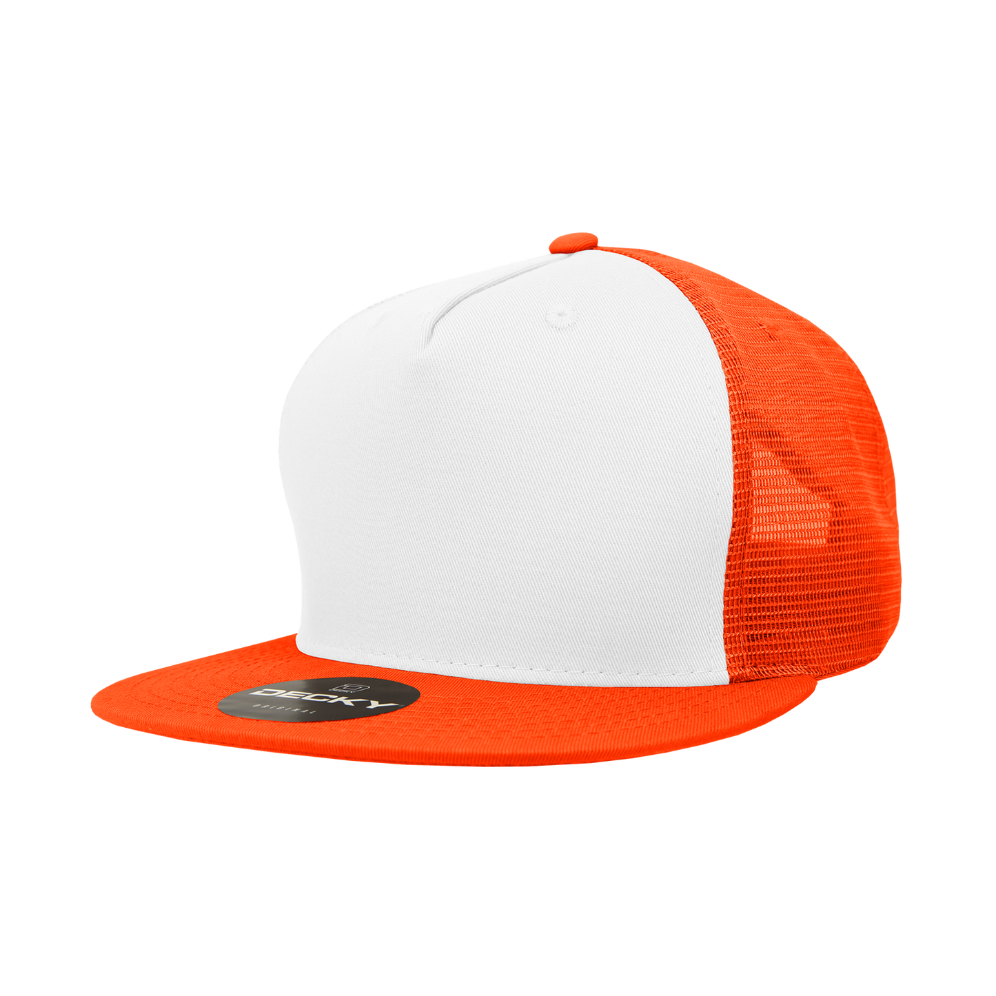 Decky 1040 5 Panel High Profile Structured Cotton Blend Trucker Hat