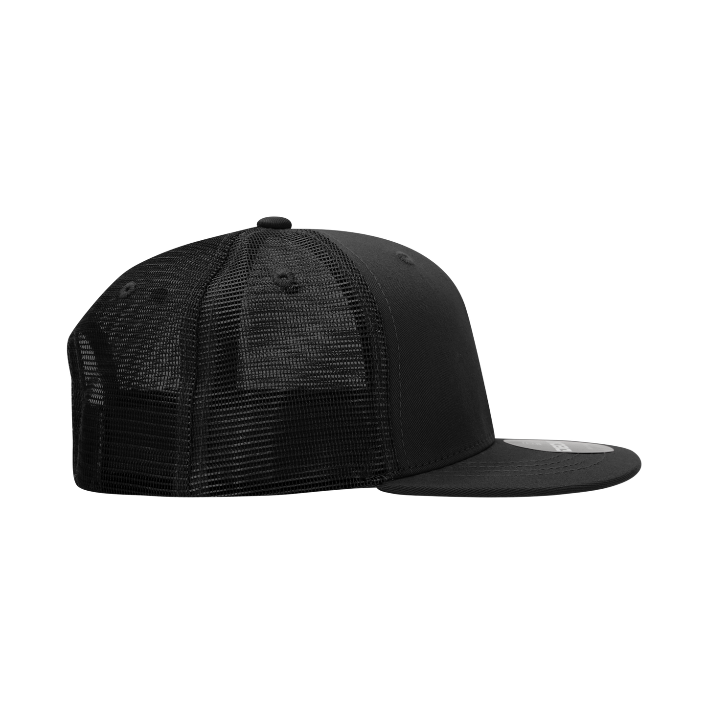 Decky 1052 Blank 6 Panel Trucker Hat, Flat Bill Snapback - 1052
