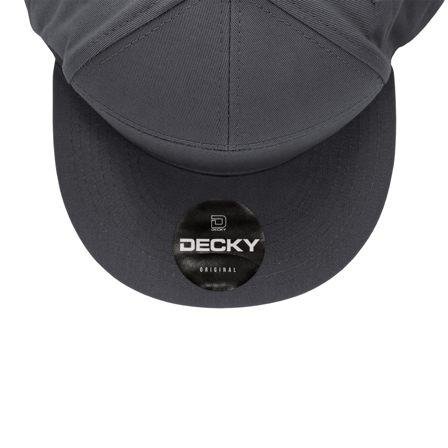 Decky 1098 7 Panel Flat Bill Hat, Snapback, 7 Panel High Profile Structured Cap