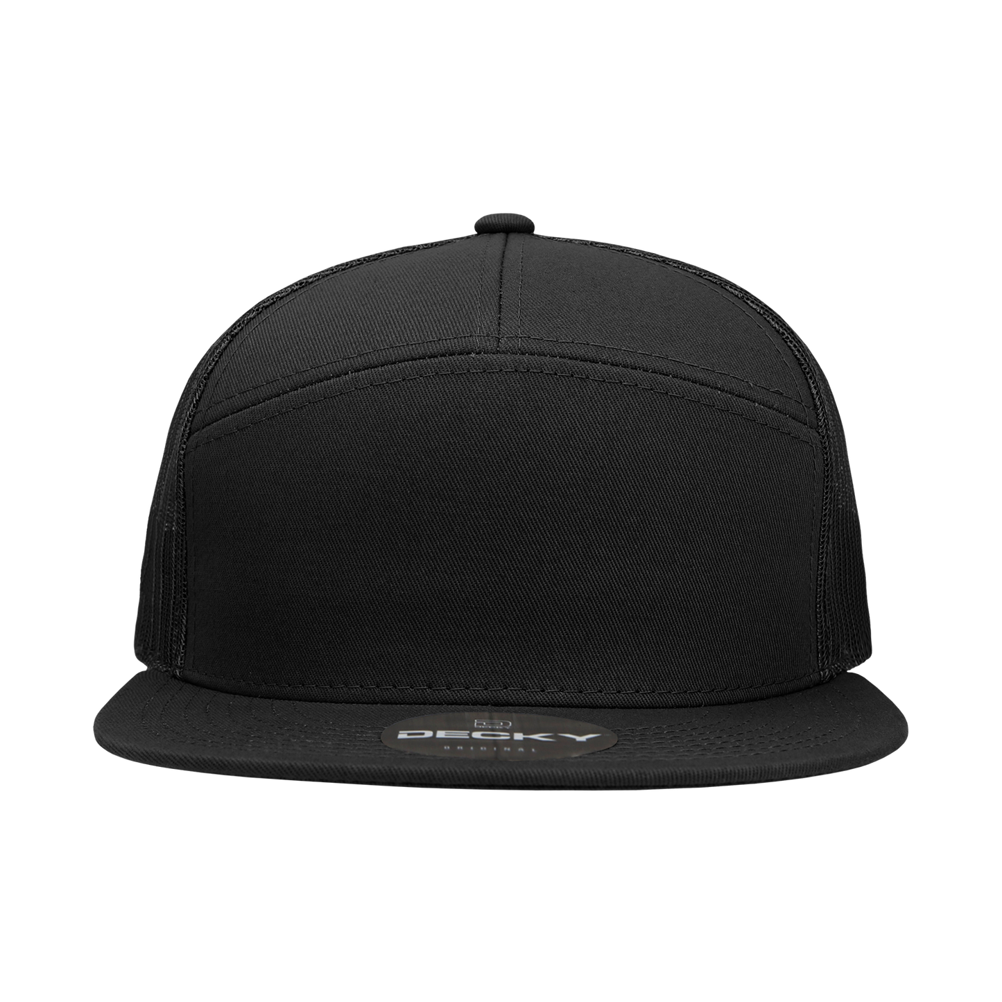 Decky 1133 7 Panel High Profile Structured Cotton Blend Trucker Hat