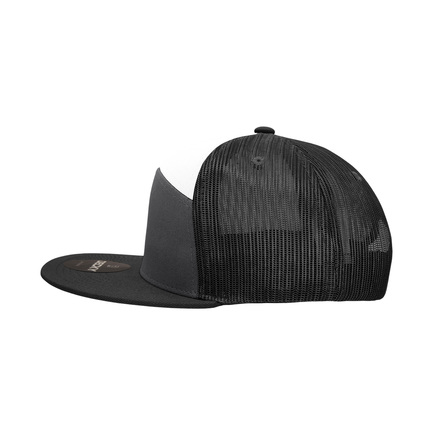 Decky 1133 7 Panel High Profile Structured Cotton Blend Trucker Hat