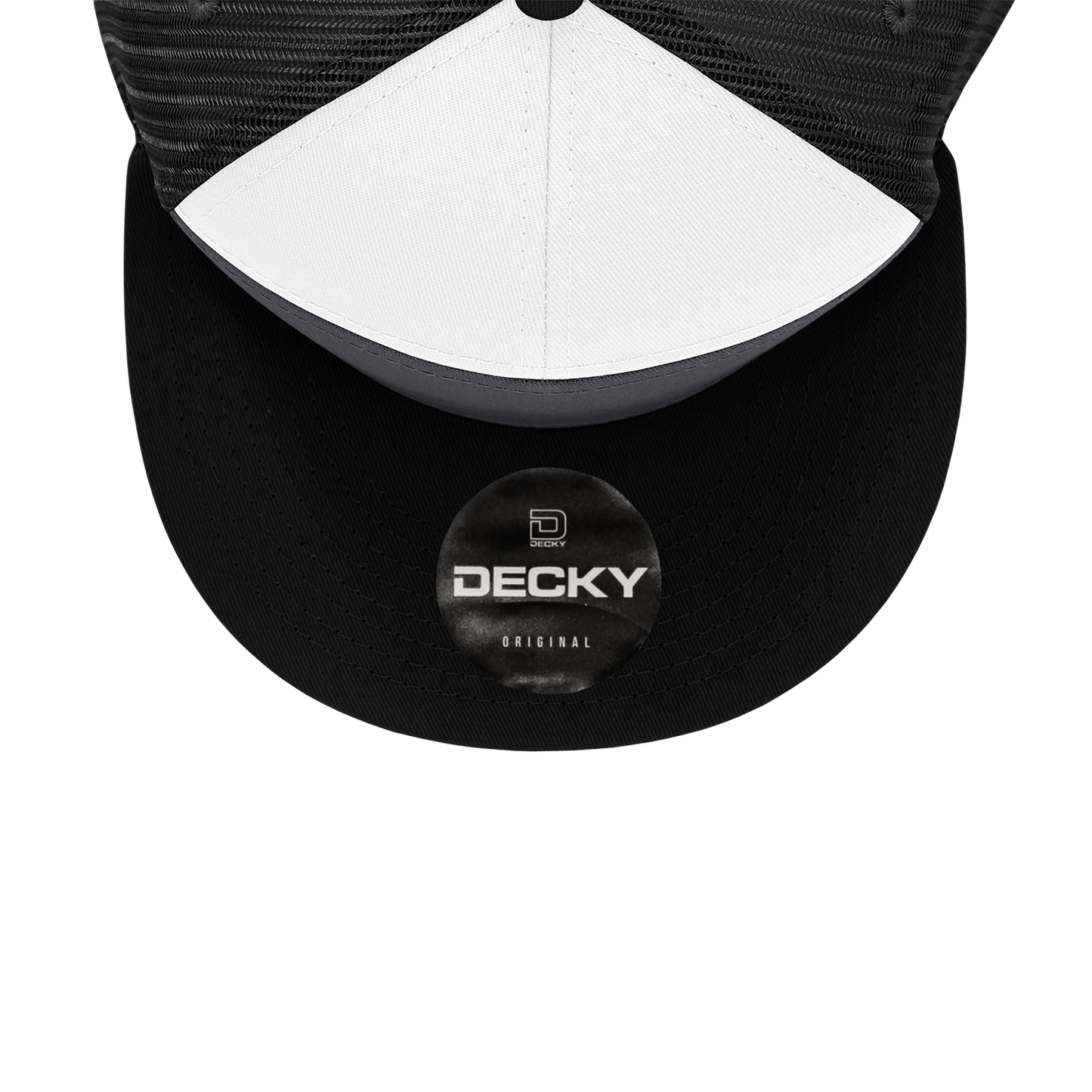 Decky 1133 7 Panel High Profile Structured Cotton Blend Trucker Hat