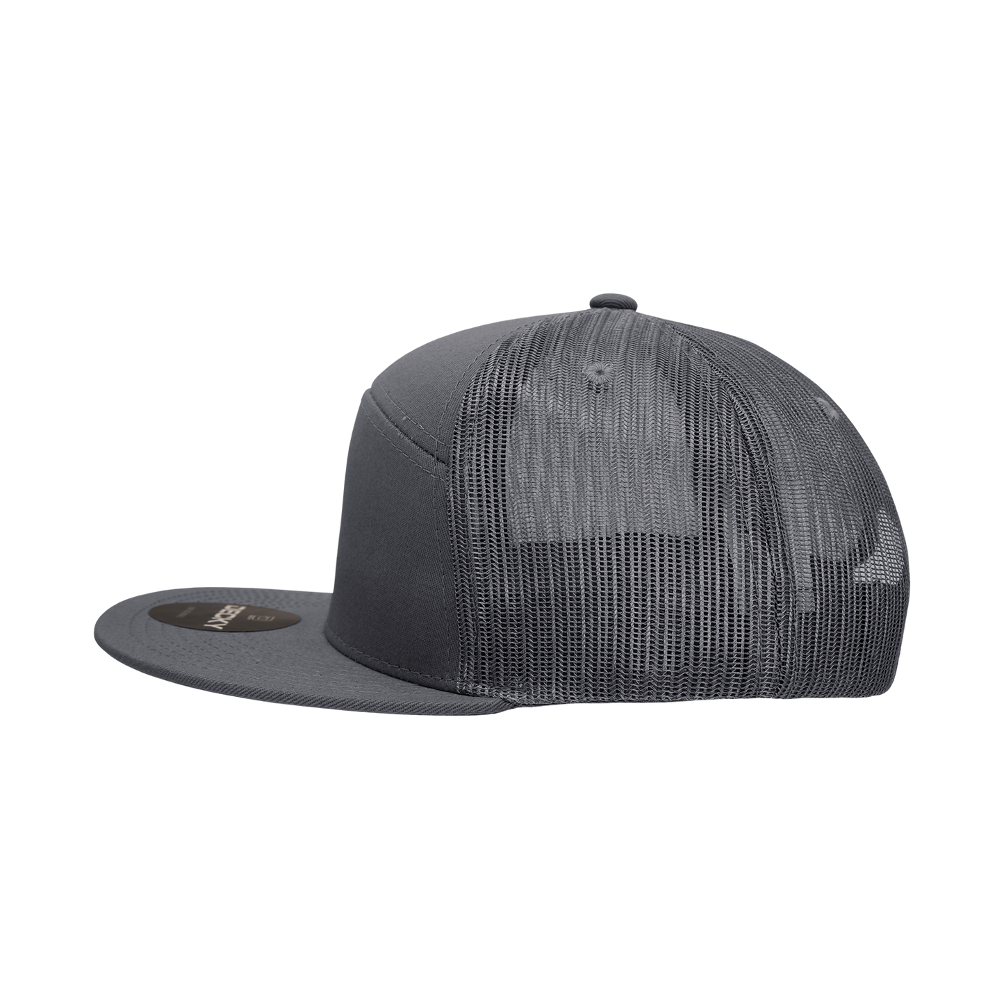 Decky 1133 7 Panel High Profile Structured Cotton Blend Trucker Hat