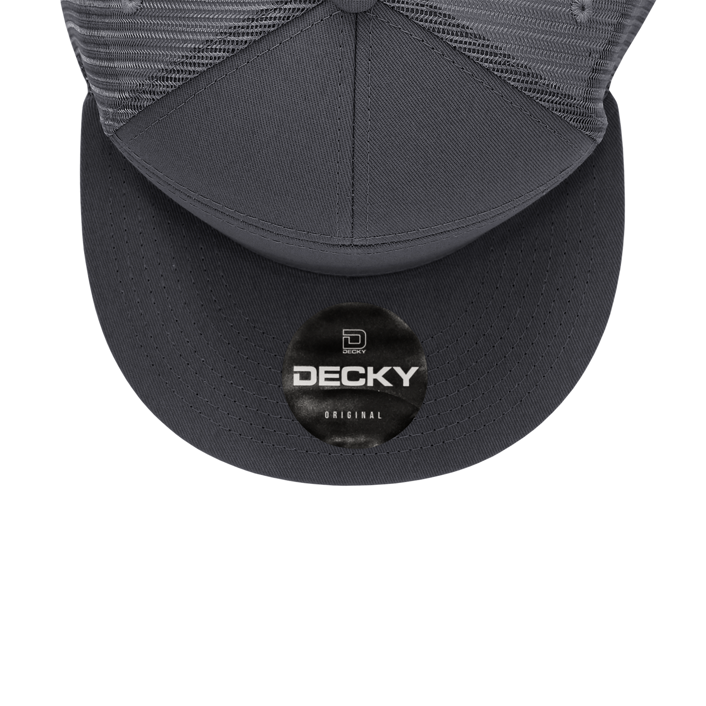 Decky 1133 7 Panel High Profile Structured Cotton Blend Trucker Hat