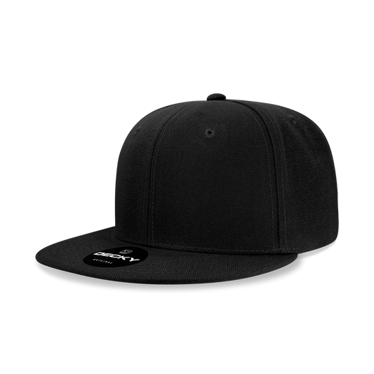 Decky SuperValue Blank Snapback Hat, Flat Bill, Bulk Snapback Hats, Wholesale Snapback Hats in Bulk, Bulk Flat Bill Caps