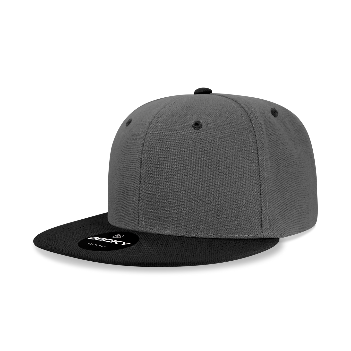Decky 6020 High Profile 6 Panel Snapback, Flat Bill Hat