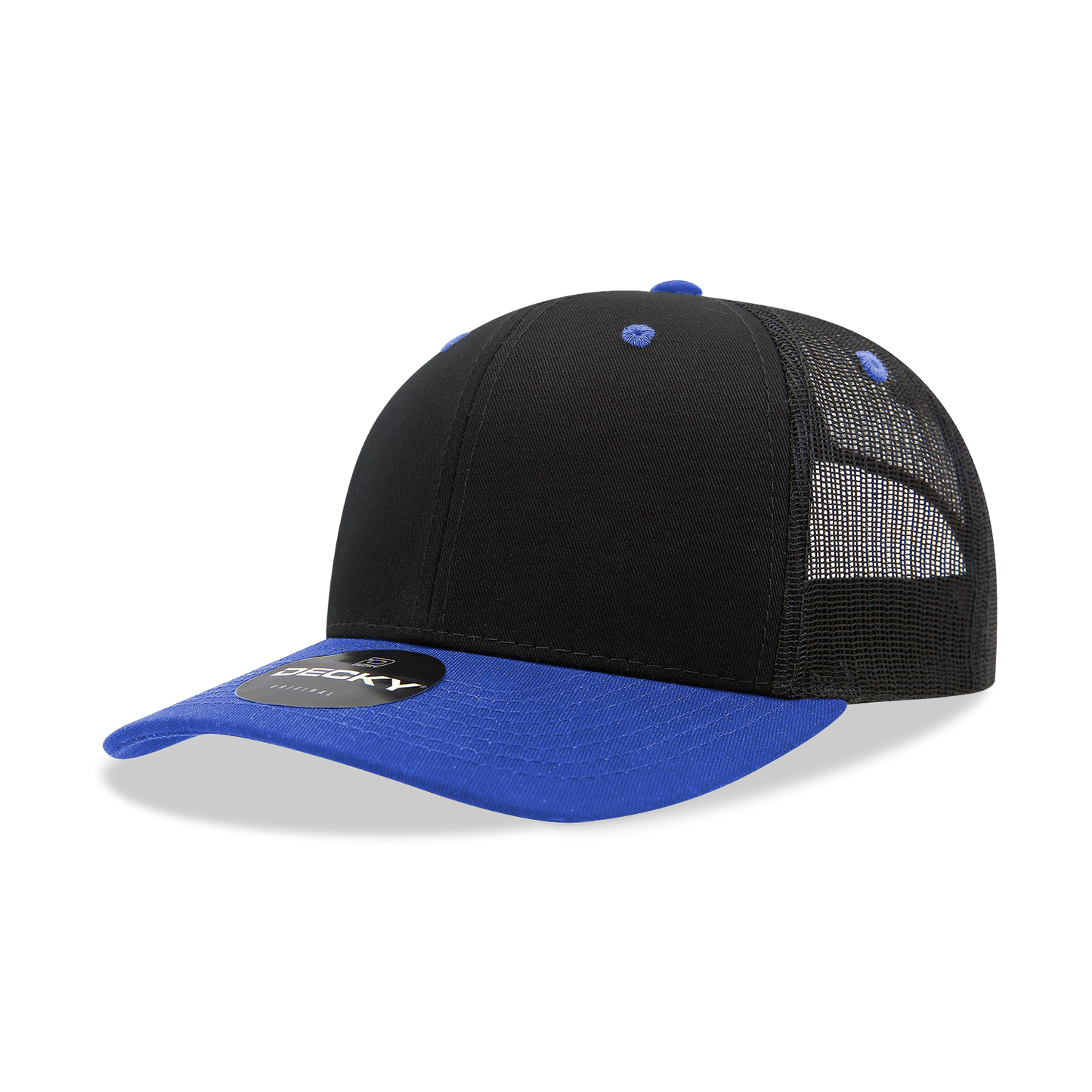 Decky 6021 - Classic Trucker Hat, 6 Panel Mid Profile Trucker Cap (Colors 2 of 2)