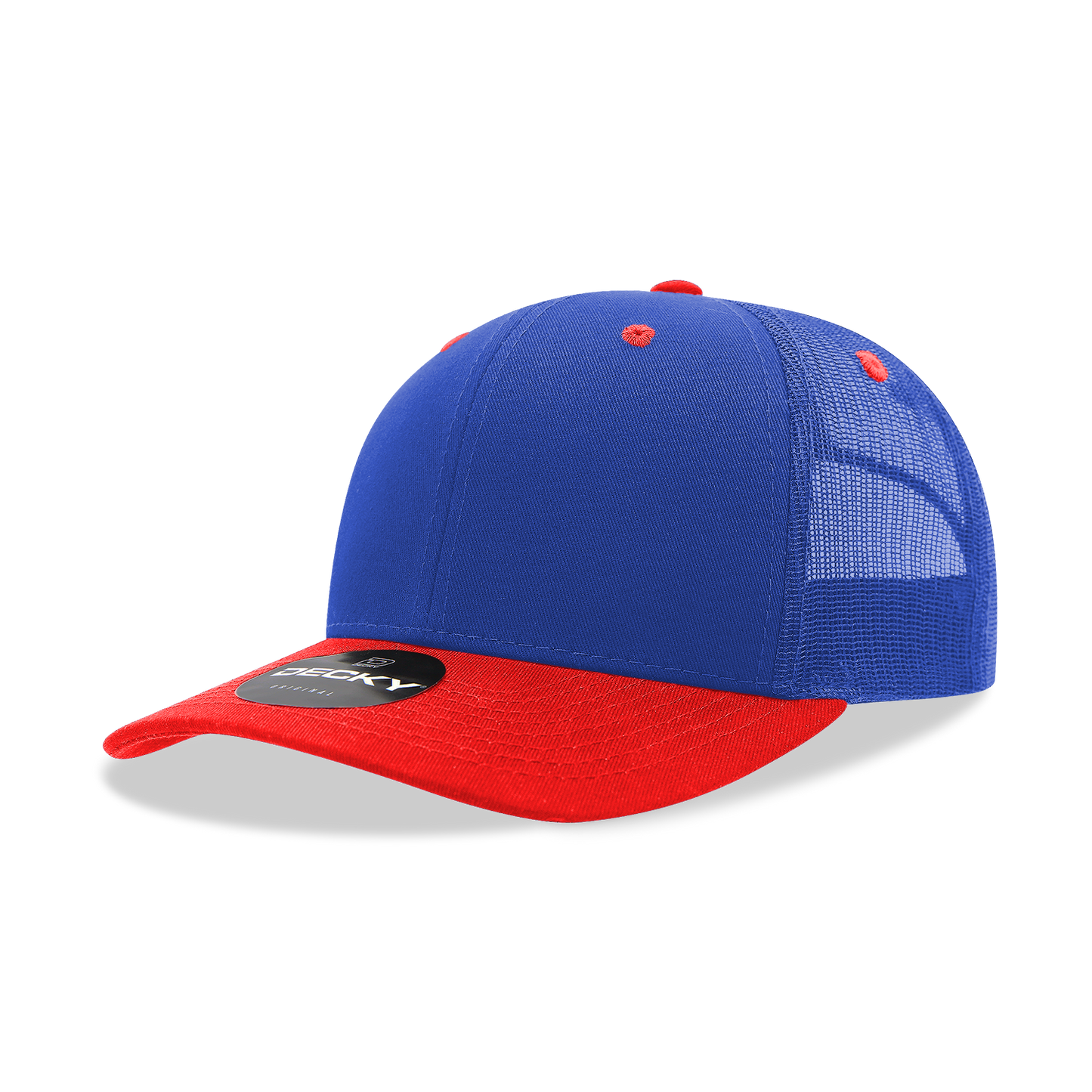 Decky 6021 - Classic Trucker Hat, 6 Panel Mid Profile Trucker Cap (Colors 2 of 2)