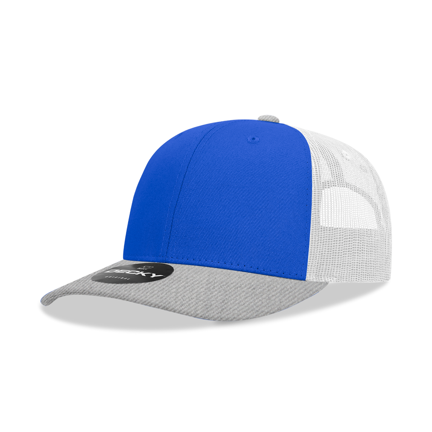 Decky 6021 - Classic Trucker Hat, 6 Panel Mid Profile Trucker Cap (Colors 2 of 2)