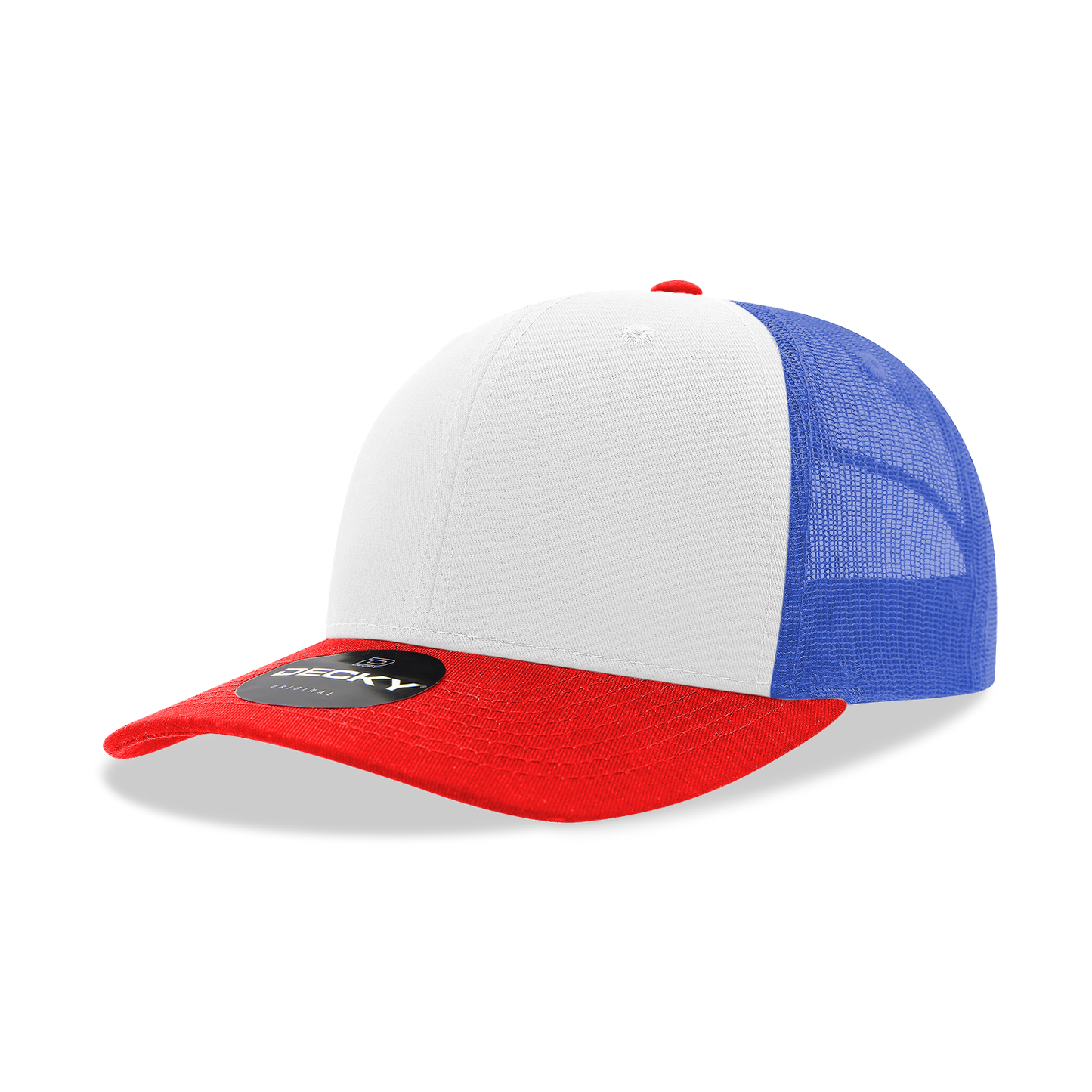 Decky 6021 - Classic Trucker Hat, 6 Panel Mid Profile Trucker Cap (Colors 2 of 2)