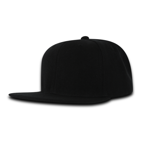 Decky SuperValue Blank Snapback Hat, Flat Bill, Bulk Snapback Hats, Wholesale Snapback Hats in Bulk, Bulk Flat Bill Caps